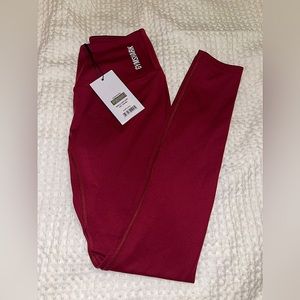 GYMSHARK TRAINING FULL LENGTH LEGGINGS- CLARET-XS